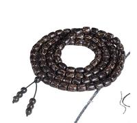 Vietnamese Agarwood Bead, Water-Sunk Grade, Gold Star Old Material, Black Oil Agarwood Buddha Barrel Rosary Multiple sizes