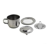 Vietnamese Coffee Drip Filter Cup Stainless Steel Material for Slow Extraction Brewing Portable Cup for Home Office Travel and Outdoor Settings (100ML)