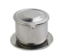 Vietnamese Coffee Filter Cup in Stainless Steel for Drip Coffee Preparation Portable Lightweight Construction for Home Office Travel Camping (100ML)