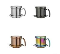 Vietnamese Coffee Filter Moka Pot with Stainless Steel Dripper for Rich Coffee Extraction ()