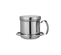 Vietnamese Coffee Filter | Stainless Steel Moka Dripper Pot with Rotating Pressure Plate | High-Density Mesh for Rich Extraction | Smooth Handle Design | 304 Food-Grade