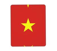Vietnamese Flag Colorful Rubber Lock Edge Mouse pad (Vertical Style), Thickened Design not Easy to deform