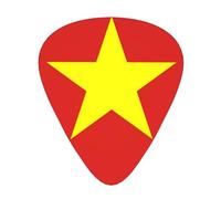 Vietnamese flag Guitar picks, made of ABS material, suitable for acoustic guitars, electric guitars, etc.