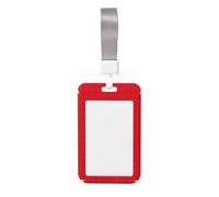 Vietnamese Flag Id Badge Holder with Detachable Neck Strap, Waterproof Vertical Name Card Holders, for Nurse Students Teachers Staff