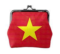Vietnamese Flag Print Lightweight Women Coin Purse Exquisite Waterproof Small Pouch for Coins Cards