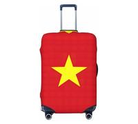 Vietnamese Flag Print Travel Luggage Cover Suitcase Cover Protector Suitcase Washable Baggage Covers Anti-Scratch