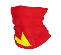 Vietnamese Flag Print Windproof Neck Gaiter, Warmer Scarf Breathable Half-Face Mask Ski Mask Unisex For Outdoor