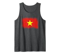 Vietnamese Flag Vietnam Tank Top, Men, Dark Heather Grey, Medium