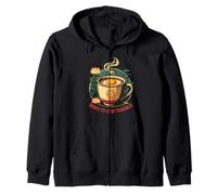 Vietnamese Food Coffee With Egg Yolk Zip Hoodie