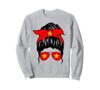 Vietnamese Girl Vietnam Flag Proud Vietnamese Woman Sweatshirt