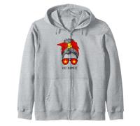Vietnamese Girl Vietnamese Heritage Vietnam Flag Zip Hoodie