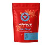 Vietnamese Ground Coffee - Sữa Blend by Vietnamese Coffee Co - Authentic Robusta & Arabica Coffee - For Phin Filter, Cafetiere & Iced Coffee - Chocolate, Vanilla & Caramel Notes - 220g