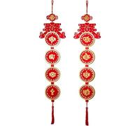 Vietnamese Lunar New Year Decoration | New Year Ornaments with Red Bow | Flocking Fabric Pendants of the Year of the Snake | Spring Wall Decorations for Lunar New Year