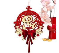 Vietnamese New Year Decorations | 2026 Hanging New Year Sayings Decorations - Vietnam Door Sign with Tassel | For Restaurant Seasonal Celebrations Home Living Room and Festival Events