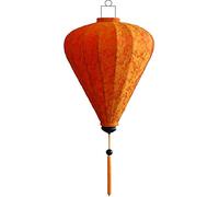 Vietnamese Oriental Silk Bamboo Handcrafted Lantern Lamp Chinese Balloon MED 10 Colours, Orange