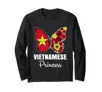Vietnamese Princess Butterfly Roots Pride Vietnam Heritage Long Sleeve T-Shirt