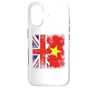 Vietnamese Roots | Half British Flags | UK Vietnam Vintage Case for iPhone 17