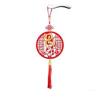 Vietnamese Tet for plum Blossom Ornament Red Flannel 15x46cm(B)