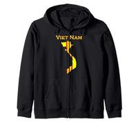 Vietnamese VNCH Flag Viet Nam Cong Hoa Ban Do Vietnam Zip Hoodie