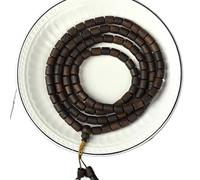 Vietnamese White Agarwood 8x9mm Barrel Bead Gold-Thread Oil-Saturated Sinking with Rich Oil Content