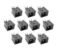 VIEUE Power Socket Connector DC-044 5.5x2.1mm DC Power Jack Socket 3Pin Connector DC044 5.5 * 2.1mm DC Power Supply Interface 3-Pin Panel Mount Plug 10Pcs/lot