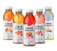 Vieve Protein Water 10x500ml Mixed Variety Flavour Pack 20g Protein Sugar