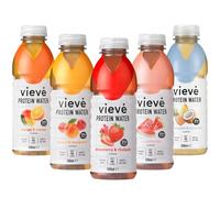 Vieve Protein Water 10x500ml - Mixed Variety Flavour Pack 20g Protein, Sugar Free, Fat Free & Dairy Free A Ready to Drink Alternative to Protein Powders & Shakes 10 Pack (2 per Flavour)