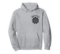 VIEW BACK PRINT Idle Fury Black Mandala Geometric Tattoo Art Pullover Hoodie