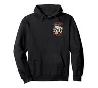 VIEW BACK PRINT Idle Fury Classic Snake & Skull Tattoo Art Pullover Hoodie