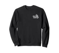 VIEW BACK PRINT Idle Fury Don't Cry Skeleton Praying Hands Sweatshirt