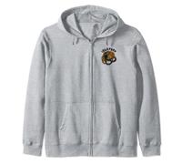 VIEW BACK PRINT Idle Fury Hunter Vs Hunter Tiger & Snake Zip Hoodie