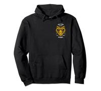 VIEW BACK PRINT Idle Fury Nobody Gets Out Alive Yellow Tiger Pullover Hoodie