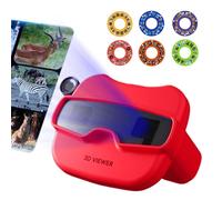View Finder Toy, 3d Educational Reel, Kids Learning Discovery Tool, 13.5x9.5x10.8cm Slide Set View Finder for Children Age 3+ Boys Girls Classroom Outdoor School Early Learning Visual Education Gift
