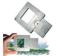 View Finder with Sliding Mechanism and Color Isolation: Essential Tools for Artists, Photographers, Painters, Durable ABS Plastic for Accurate Composition and Creative Exploration