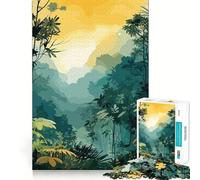 View from A Rainforest 1000 Piece Puzzle For Adults Mind Skill Play Laser Cut for Flawless Fit Rewarding Activity for Rainy Days (38x26cm)