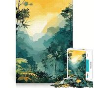 View from A Rainforest 1000 Piece Teenager Puzzles Mental Focus Game Precision Cut Smooth Edges Christmas Stocking Stuffer Game (38x52cm)