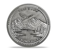 View from Above Stoic Coin Reminder Token Stoic Challenge Coin Philosophers Medallion for Stoicism Gifts