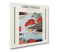 View From The Akiba Shrine At Ukeji By Utagawa Hiroshige Canvas Print | Gallery Wrapped 30mm Frame Wall Art | 20x20 inches | Ready to Hang | Asian Picture | Living Room Bedroom Lounge Office