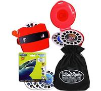 View-Master Classic 3D Adventures Discovery Boxed Set & Marine Life Refill Gift Set Bundle with Bonus Matty's Toy Stop Storage Bag - 2 Pack