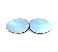 View Mirror Glass For BMW MK2 For Mini R57 S JCW For Convertible 2008-2015 Car Heated Wing Rear Mirror Glass Mirror with Turn Signal(A pair blue)