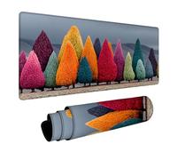 View Mouse Mat 32x16in, Gaming Mouse Pad Tree, Desk Mat with Non-Slip Rubber Base, Gaming Accessories, Mousepad with Stitched Edge, Office Accessories Keyboard Mousepad, for Gamer Laptop, Gifts 7-7371