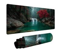 View Mouse Mat 40x20in, Gaming Mouse Pad Tree, Desk Mat with Non-Slip Rubber Base, Gaming Accessories, Mousepad with Stitched Edge, Office Accessories Keyboard Mousepad, for Gamer Laptop, Gifts C-6889