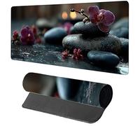 View Mouse Mat 800x400x3mm, Gaming Mouse Pad Flower, Large Desk Mat Non-Slip Rubber Base XXL Mousepad with Stitched Edge, Gaming Accessories Keyboard Mousepad, for Computer Accessories Laptop A-6899