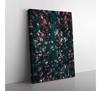 View Of A Forest In Oslo Norway In Abstract Modern Canvas Wall Art Print Ready to Hang, Framed Picture for Living Room Bedroom Home Office Décor, 60x40 cm (24x16 Inch)