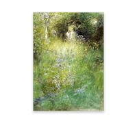 View of a Meadow by Carl Larson Picture Print On Canvas-Reproduction of Famous Painting- Canvas Picture for Home Decoration 30x20cm Frameless