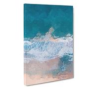 View of Dee Why Beach in Australia Canvas Print | Gallery Wrapped 30mm Frame Wall Art | 30x20 inches | Ready to Hang | Abstract Seascape Picture | Living Room Bedroom Lounge Office