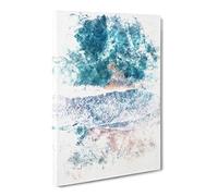 View Of Dee Why Beach In Australia Watercolour Canvas Print | Gallery Wrapped 30mm Frame Wall Art | 30x20 inches | Ready to Hang | Coastal Seascape Picture | Living Room Bedroom Lounge Office