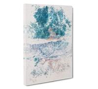 View of Dee Why Beach in Australia Watercolour Canvas Print | Gallery Wrapped 30mm Frame Wall Art | 30x20 inches | Ready to Hang | Modern Seascape Picture | Living Room Bedroom Lounge Office