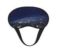 View of Earth Print Eye Mask for Sleeping Light Blocking Nap for Travel Yoga Camping Night Rest
