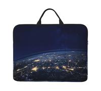 View of Earth Print Laptop Sleeve Case14in Computer Cases for Pad Tablet, Briefcase Bag